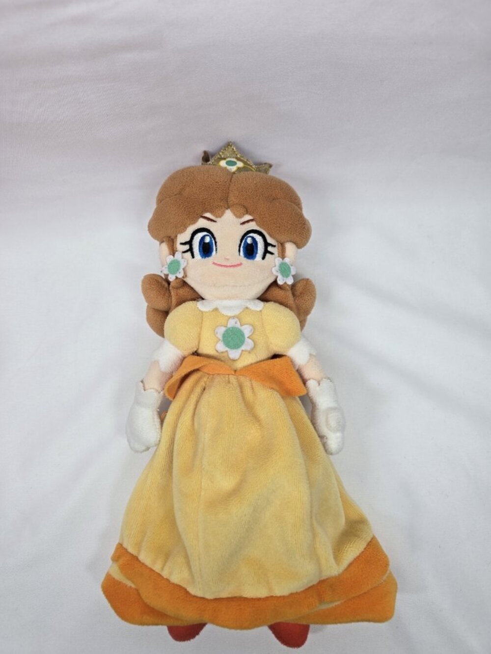 Super Mario Bros  Princess Daisy Sanei 9" Plush 2017 Stuffed Toy Doll Japan